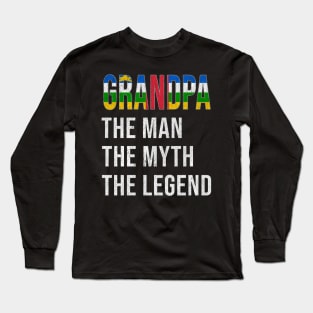 Grand Father Central African Grandpa The Man The Myth The Legend - Gift for Central African Dad With Roots From  Central African Republic Long Sleeve T-Shirt